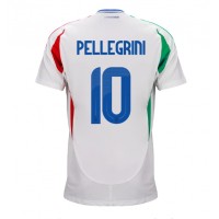 Italy Lorenzo Pellegrini #10 Replica Away Shirt Euro 2024 Short Sleeve